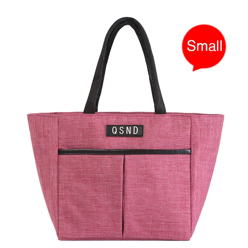 Rose Small Изолированная коробка-сумка для обеда кулер тотализаторов Термосумка Bento мешок ужин контейнер для хранения еды для женщин Работа шоппинг - Цвет: Rose Small