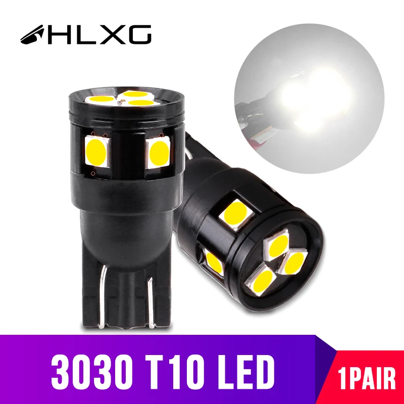 Светодиодный фонарь T10 W5W для парковки 3030 SMD подсветки салона автомобиля диодный