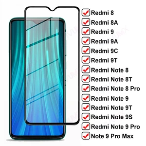 Защитное стекло 11D для Xiaomi Redmi 8, 8A, 9, 9A, 9C, 9T, Redmi Note 8, 9 Pro Max, 8T, 9T, 9S