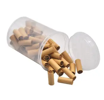 

60pcs/lot Smoking Rolling Paper Tips New Useful Tobacco Paper 7mm Pre-rolled Natural Unrefined Cigarette Filter