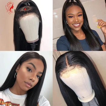 

Beauty Lumina Glueless 13x6 Lace Front Human Hair Wigs Malaysian Straight Hair Wig Pre-plucked With Baby Hair Natural Hairline