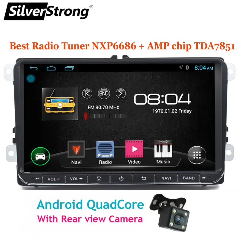 SilverStrong Android9.0 9 дюймов 32 ГБ для Passat радио автомобиля gps для VW Golf gps Polo с 6686 радио Android 68S