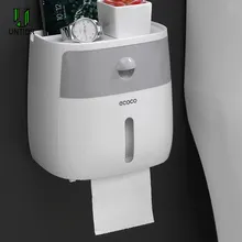 Настенный держатель для туалетной бумаги водонепроницаемый двухслойный