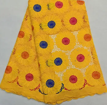 

2020 Latest African Cotton Swiss Voile Lace Fabric party dress,High Quality African Swiss Voile Lace In Switzerland HHQ1004
