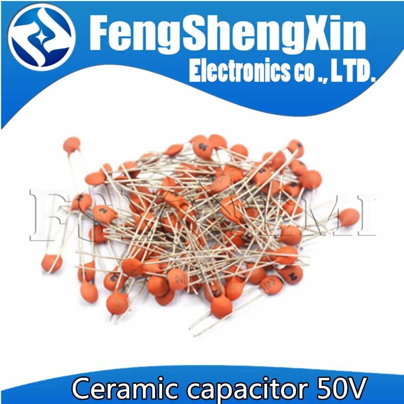 100pcs Ceramic capacitor 50V 1pF ~ 100nF 104 4.7PF 10PF 22PF 33PF 47PF 100PF 101 220PF 221 330PF 331 470PF 471 1NF 103 47NF 473