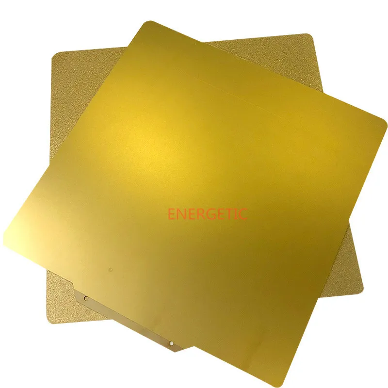 

ENERGETIC 350x350mm Double-sided Textured/Smooth PEI Spring Steel Sheet Powder Coated PEI Flex Plate+Base for 3D Printer Hot Bed