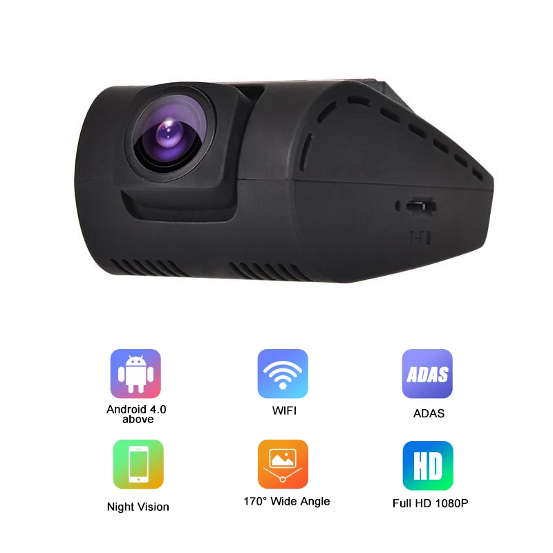 

Multifunctional Wifi Car DVR Camera Android USB Dash Cam ADAS Car Dashcam 1080P HD Night Vision 170° Wide Angle Registrar 3 in 1
