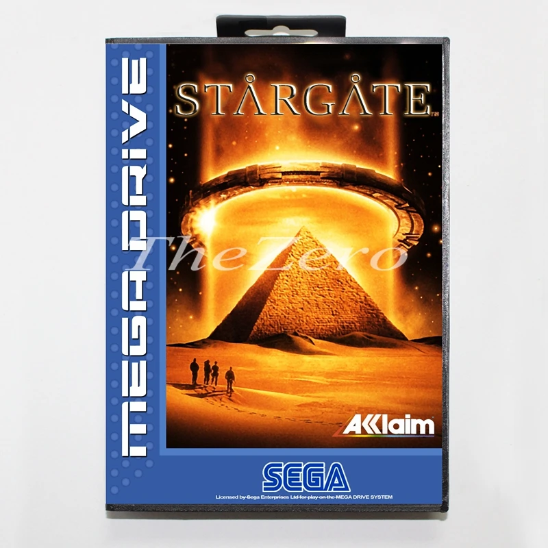 Звездные ворота с коробкой для 16 бит MD видеоигры карты для sega Mega Drive/Genesis