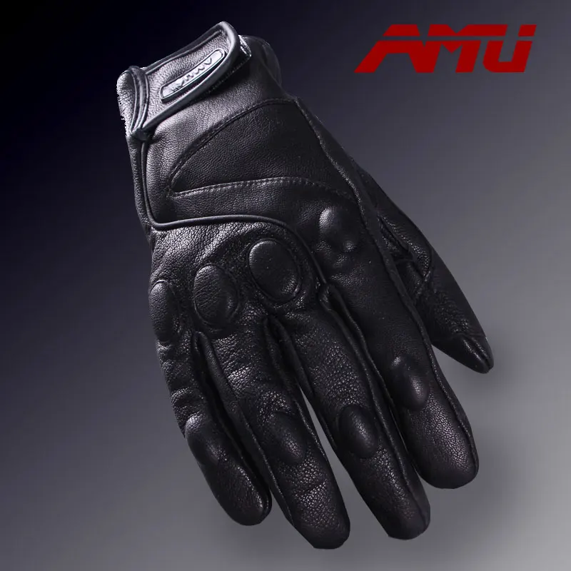 Перчатки для мотоцикла Guantes AMU бейсбольные перчатки из натуральной кожи