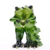 MYBLUE Kawaii Garden Animal Resin Couple Lovers Frog Wedding Figurine Miniatures Nordic Home Room Decoration Accessories Gift ► Photo 3/6