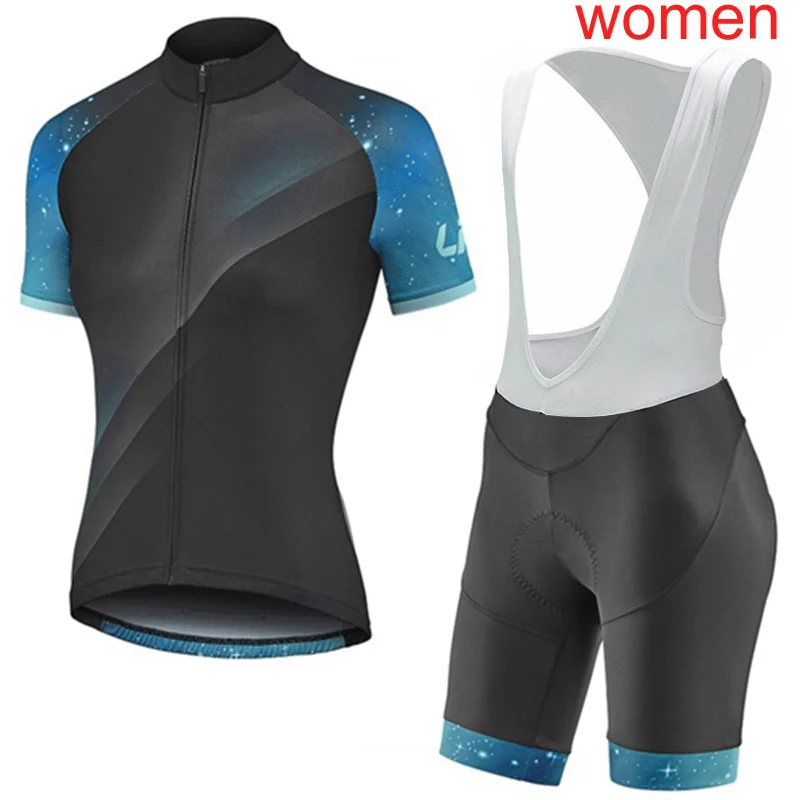 

Womens Cycling Jersey Summer Short Sleeve Set Team Bike Shirt 9D Bib Shorts Suit Bicycle Clothes Sports Uniform Racing Clothing