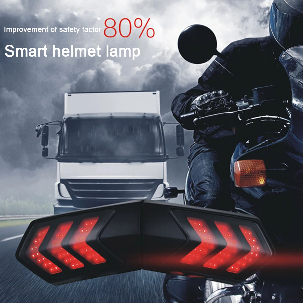 

Accessories Indicators Warning Brake Waterproof Outdoor Helmet Light Wireless Smart Night Driving Led Motorcycle ABS Turn Signal