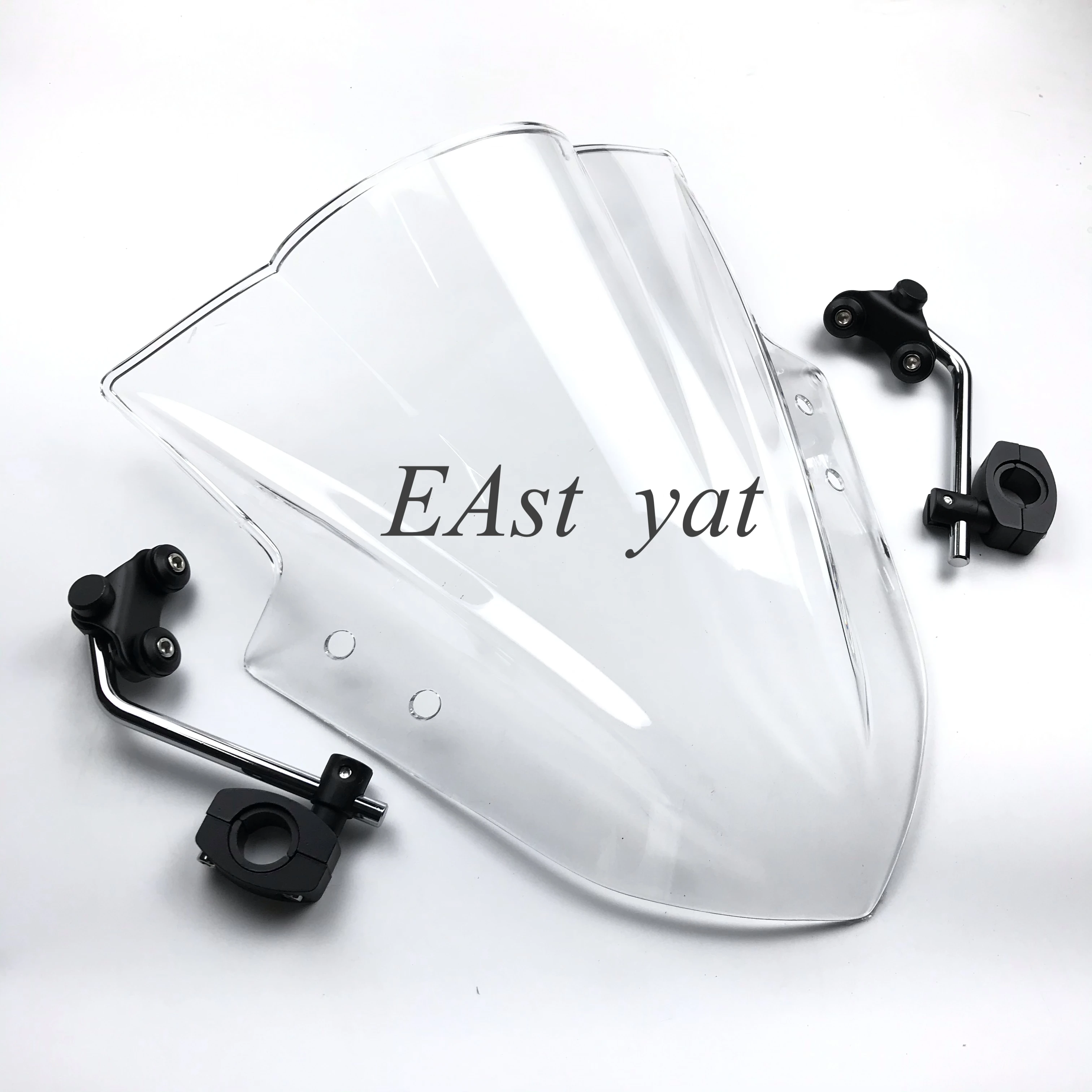 Motorcycle WindScreens Adjustable Bracket For Kawasaki ER6N ER4N For Yamaha MT125 FZ1 FZ6 FZ8 MT-01 MT03 MT07 MT09 motorcycle windshield