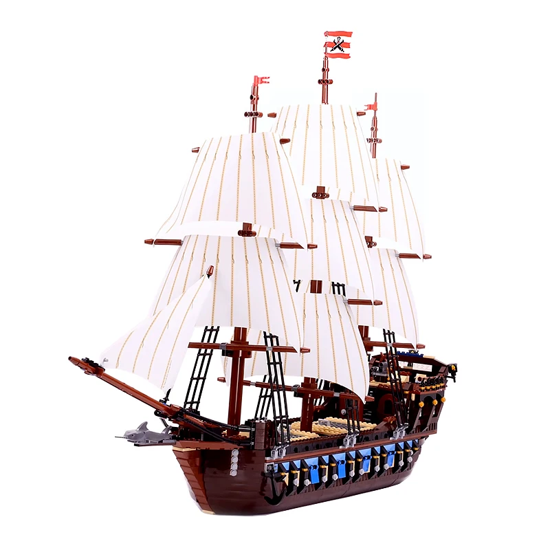 Pirates Ship Lepinblocks 16016 16006 16009 22001 Compatible 10210 70618 4184 4195 Building Bricks Educational Toys Gifts - Цвет: NO BOX