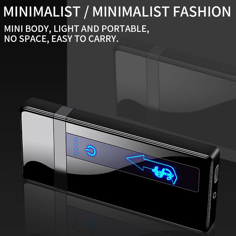 Новинка двухдуговая зажигалка с usb зарядкой электрическая со светодиодным