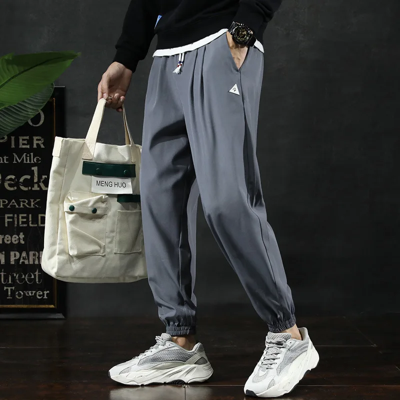 

New Style Autumn Bib Overall Men's Fashion Loose-Fit Harem Ankle Banded Pants Men's Korean-style Trend Casual Sports Pants