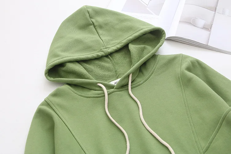 Blvyisla 3XL большой двойной карман с длинным рукавом хлопковые толстовки с капюшоном женский комбинезон спортивные толстовки с длинными рукавами высокое качество