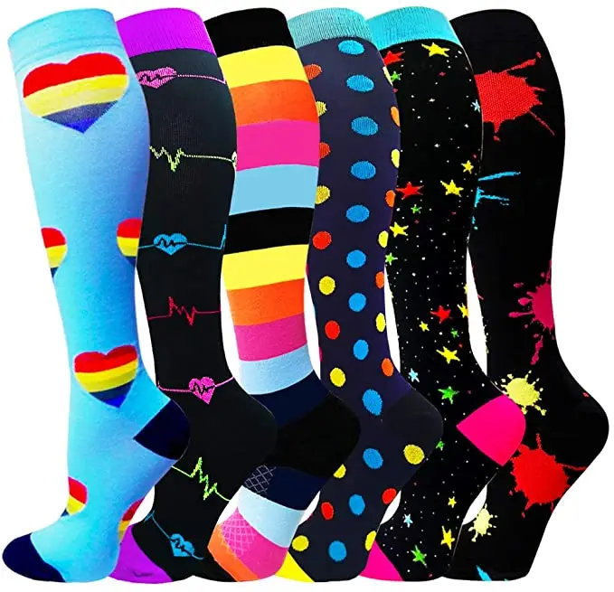 Elastic Outdoor Compression Stockings Women Breathable Nylon Fitness Sport Camping Soccer Stocking Protect Feet