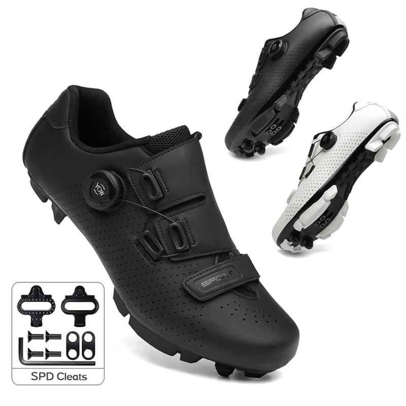 Zapatillas de ciclismo mtb de moda para hombre y mujer, de bicicleta planos de carretera botas bicicleta de montaña, calas Spd para Shimano|Zapatillas de ciclismo| - AliExpress