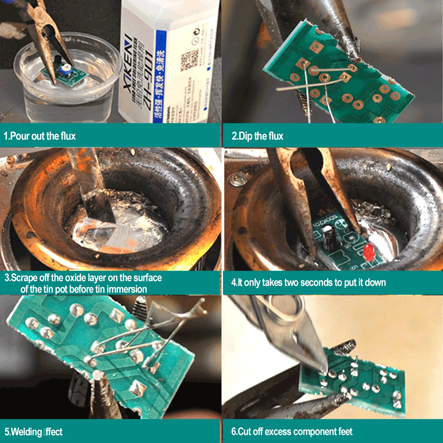 electric soldering irons KUAIQU 220V 300W Solder Pot Tin Melting Furnace Adjustable Thermoregulation Soldering Desoldering Bath 200℃-480 ℃ 37/50/80/100mm gas welding equipment