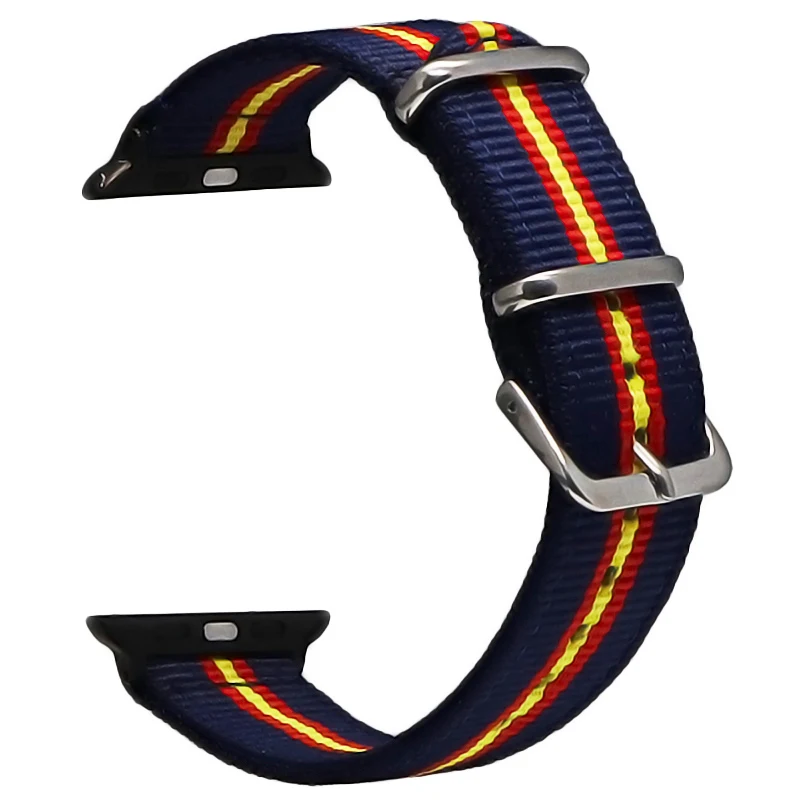 Тканевый браслет из нейлона для Apple 3, 42, мм, 38 мм, тканевый ремешок iwatch 3/2/1, ремешок из нейлона