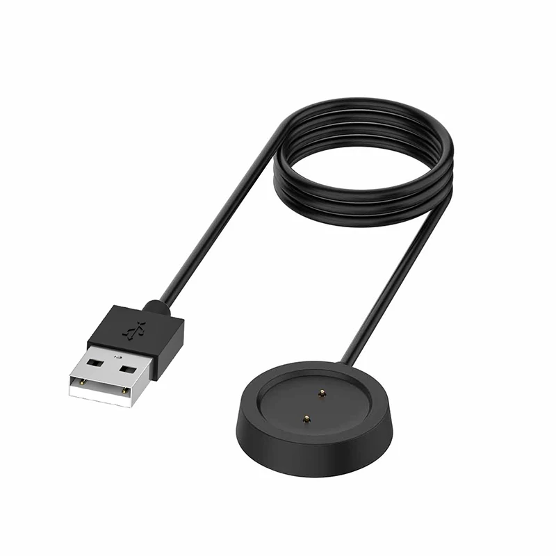 Черный Зарядные устройства для Amazfit GTR 42 мм 47 мм GTS USB Магнитный Смарт-часы док-станция с 1 м шнуром - Цвет: Черный