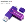 WANSENDA OTG USB 3.0 Flash Drives for Android/PC 8GB 16GB 32GB Pen Drive 64GB 128GB 256GB External Storage 2 in 1 Pendrive