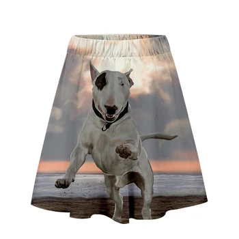 

2019 Terrier Print 3D Street Basic Casual comfortable Cool hip hop Women Summer Short Dress Fashion Sports Popular Clothes