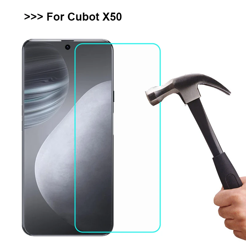 2 шт. закаленное стекло для Cubot X50 X 50 Защитная стеклянная пленка Взрывозащищенный