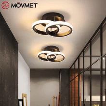 

Modern LED Ceiling Lights Acrylic Iron For Livingroom Bedroom Study Stair Balcony Aisle Balcony Entrance Hall Circle Cloakroom