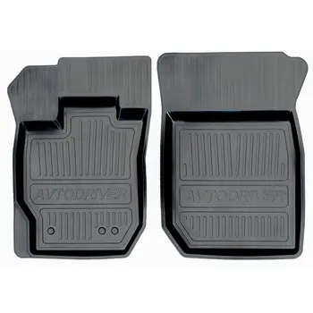 

Rubber interior mats with side for Renault Logan (2014-) (2 front) adrjet025-2