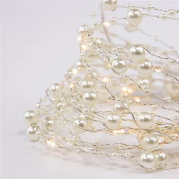 

Battery Operated 2M 20 LEDs Pearl string Lights Garland Party Fairy Lights for Bedroom Garden Wedding Holiday Decoration