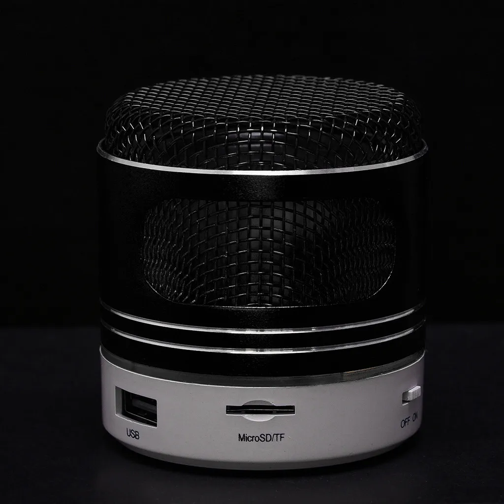 Мини Bluetooth динамик USB СВЕТОДИОДНЫЙ светильник беспроводной портативный музыкальный ящик сабвуфер небольшой беспроводной Bluetooth динамик наружный динамик