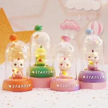 

New Xinghe Fantasy Series Glass Lamp One-Horned Animal Star Lamp Birthday Gift Creative Student Bedroom Night Light unicorn