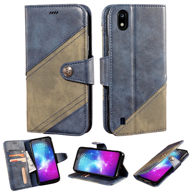 Чехол Кошелек для zte Blade A7 2019 чехол книжка противоударный роскошный кожаный