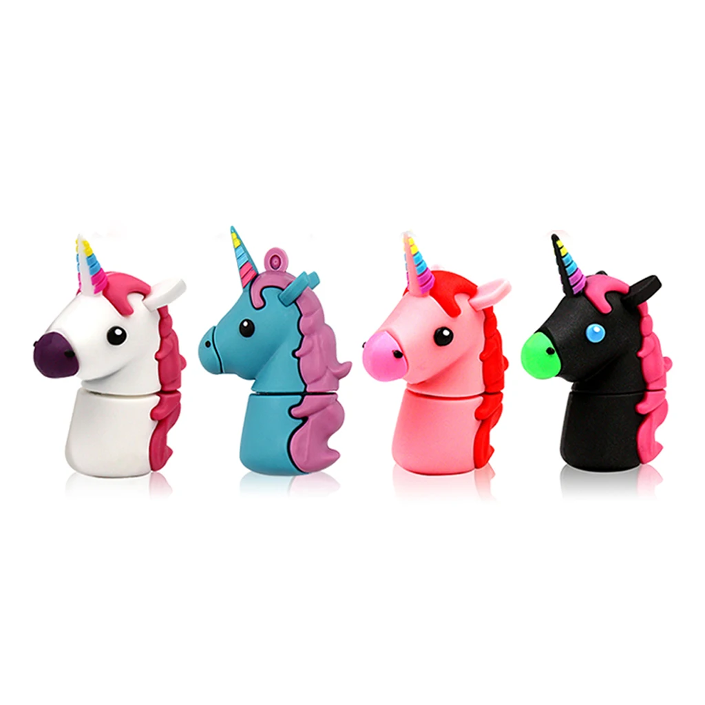 USB флеш накопитель с изображением животных совы единорога 4 ГБ 8 16 32 64 ГБ|USB