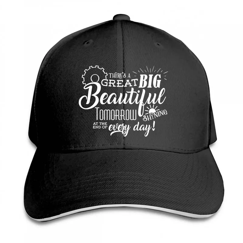 Disneys Carousel of Progress Theres a great big beautiful tomorrow Baseball cap men women Trucker Hats fashion adjustable cap - Цвет: 2-Black