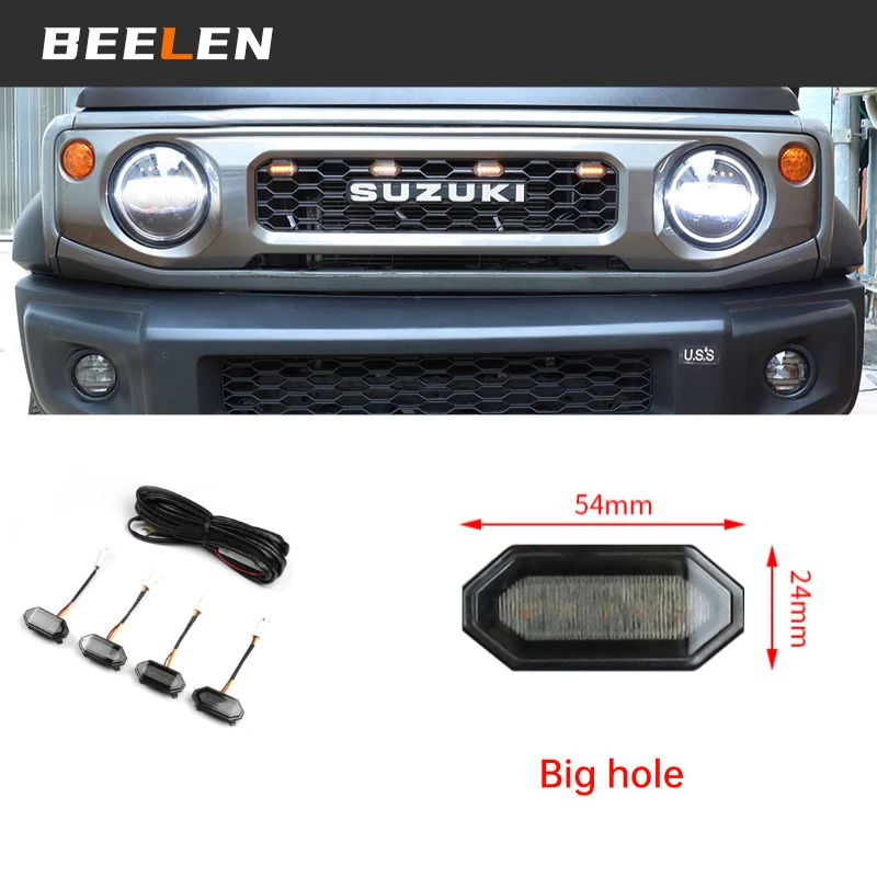 スズキ ジムニー JB64/JB74 専用フロントグリル ランドローバー風LED スズキ ジムニー JB64/JB74 専用フロントグリル ランドローバー
