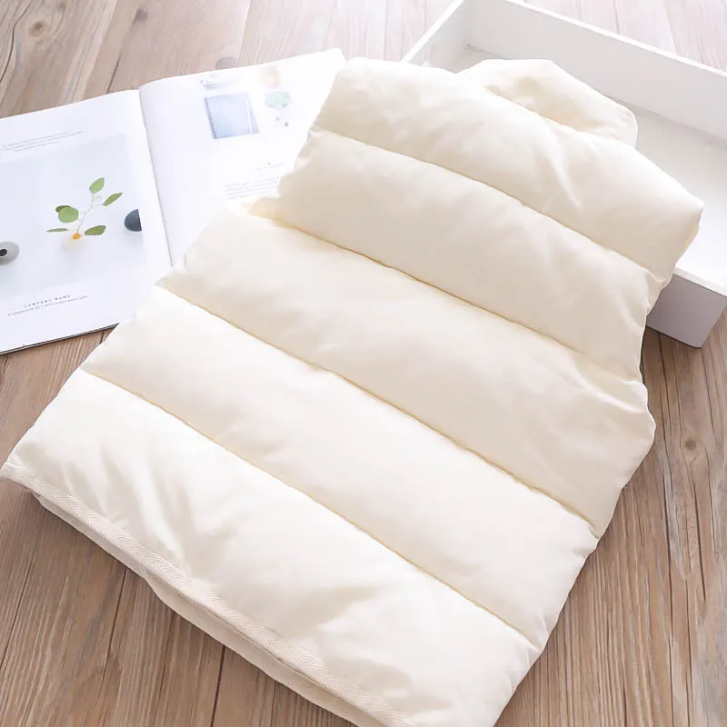 Детский жилет для девочек, однотонная куртка без рукавов со стоячим воротником жилеты для мальчиков зимний жилет детский жилет, Fille, пальто на пуговицах