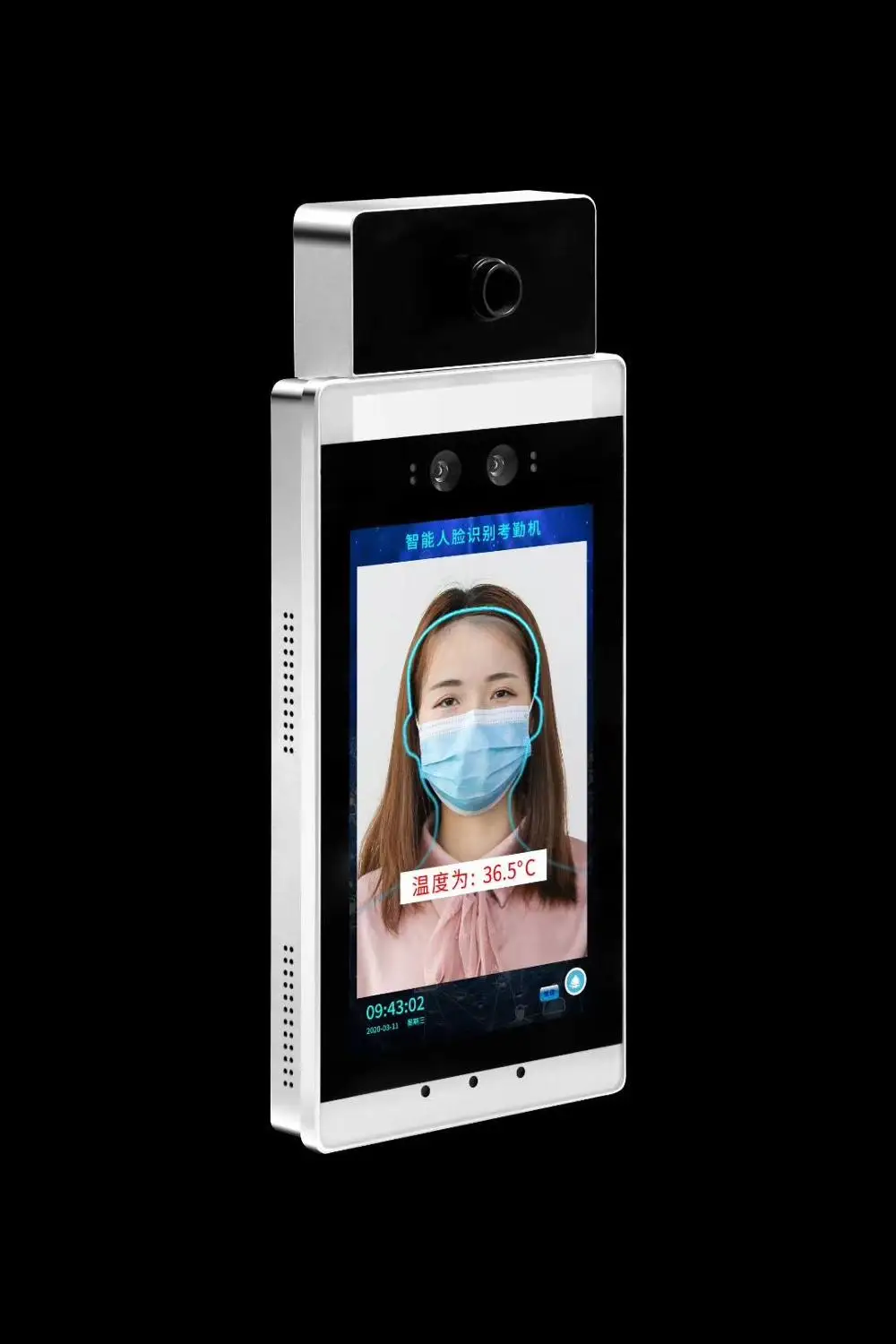 US $950.00 Non contact Wireless Infrared body Temperature Measurement Face Recognition Terminal