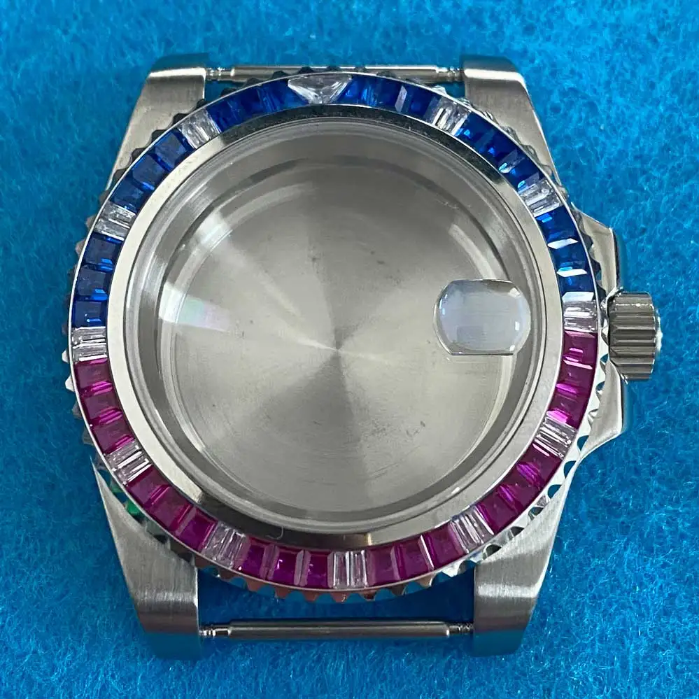 40mm Watch Case Crystal Case 316 Stainless Steel Case For Nh35 Movement