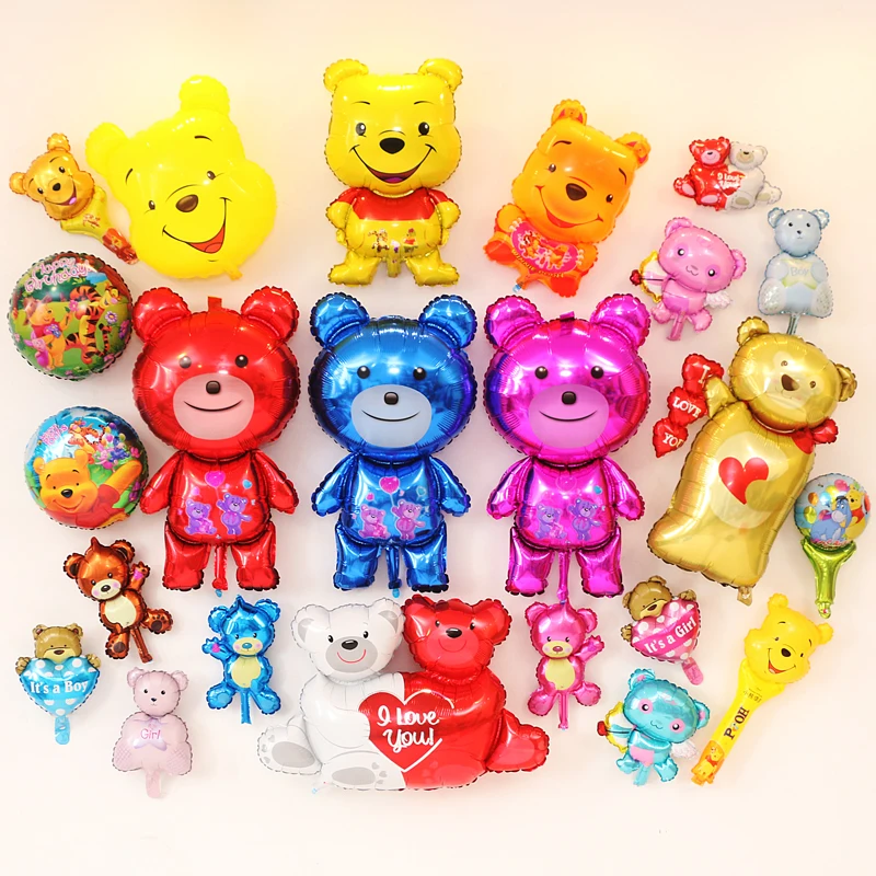 Детские различные милые вечерние украшения для дня рождения алюминиевые шары с