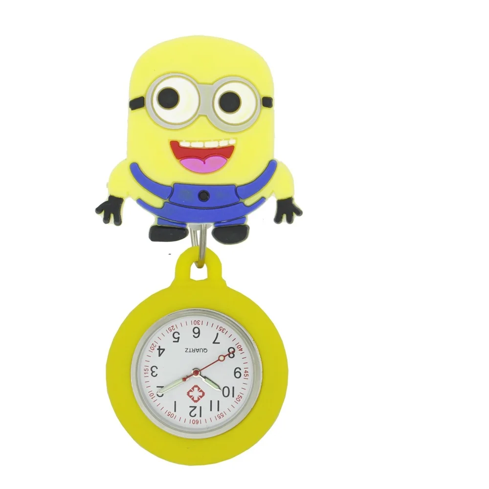 Популярные 3D часы для медсестры, модные женские часы с мультяшными животными из мягкой резины, легко растягивающиеся карманные часы doctor F0B - Цвет: 13