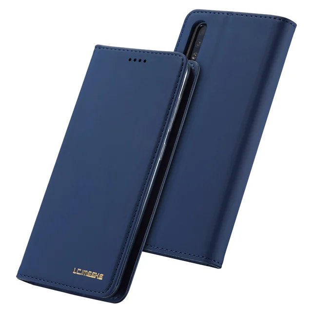 Роскошный кожаный чехол для samsung A50 A70 A51 A71, откидной Чехол-бумажник для samsung Galaxy A10 M10 A20 E A30 A40, чехол-подставка для телефона - Цвет: Blue