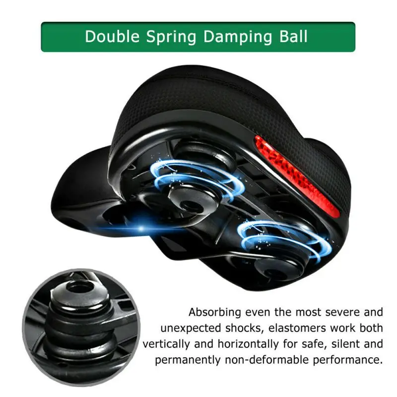 High-quality Durable Comfortable Wide Bicycle Seat Cushion Soft Padded Mountain Bike Road Bike Saddle