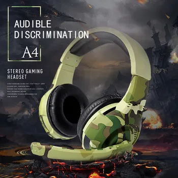 

Free Shipping CARPRIE TC-A4 Headset Camouflage Computer Game Headset Mobile Phone Headset Auriculares para juegos con cable