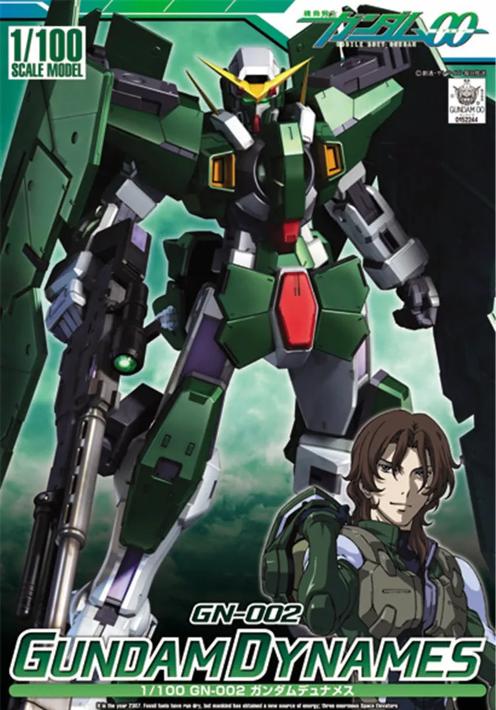 Gundam HG TV 00 02 1/100 Dynames GN 002 набор мобильных костюмов сборные модели фигурки аниме