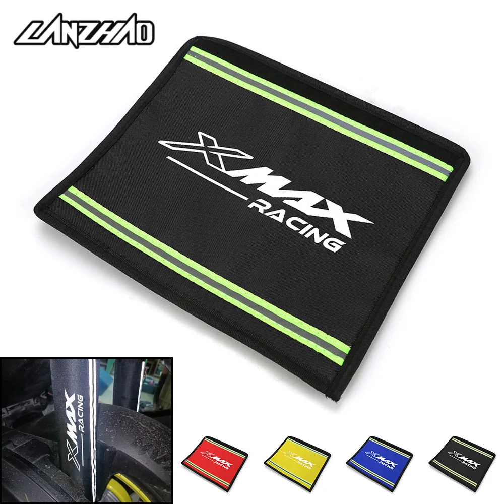 Xmax Copertura Ammortizzatore Moto Con Striscia Riflettente Fissaggio A Base Di Gomma Lavabile Fix Per Yamaha Xmax 250 300 400 2013 +