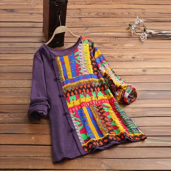 

Print Fashion Women Blouse O-neck Short Sleeve Corduroy Top Blouse Vetement Femme 2020 Ete Quimono Feminino J4