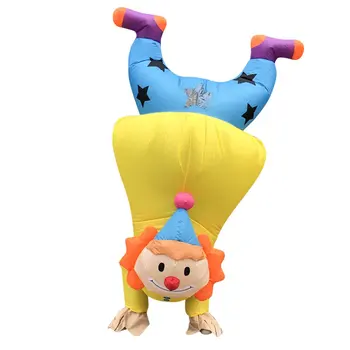 

Handstand Clown Inflatable Suit Costume Adult Funny Blowup Outfit Cosplay Party Dress For Game Teamwork Activities
